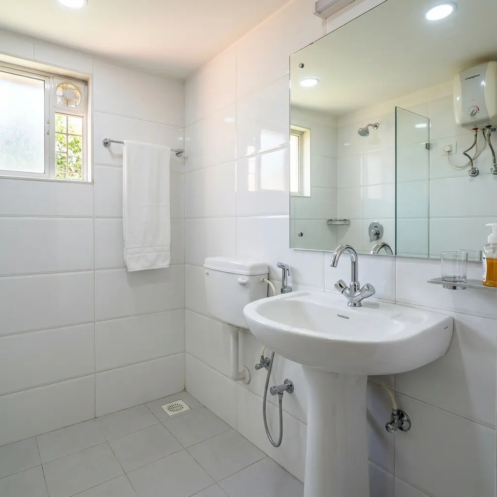 Bathroom after deep cleaning
