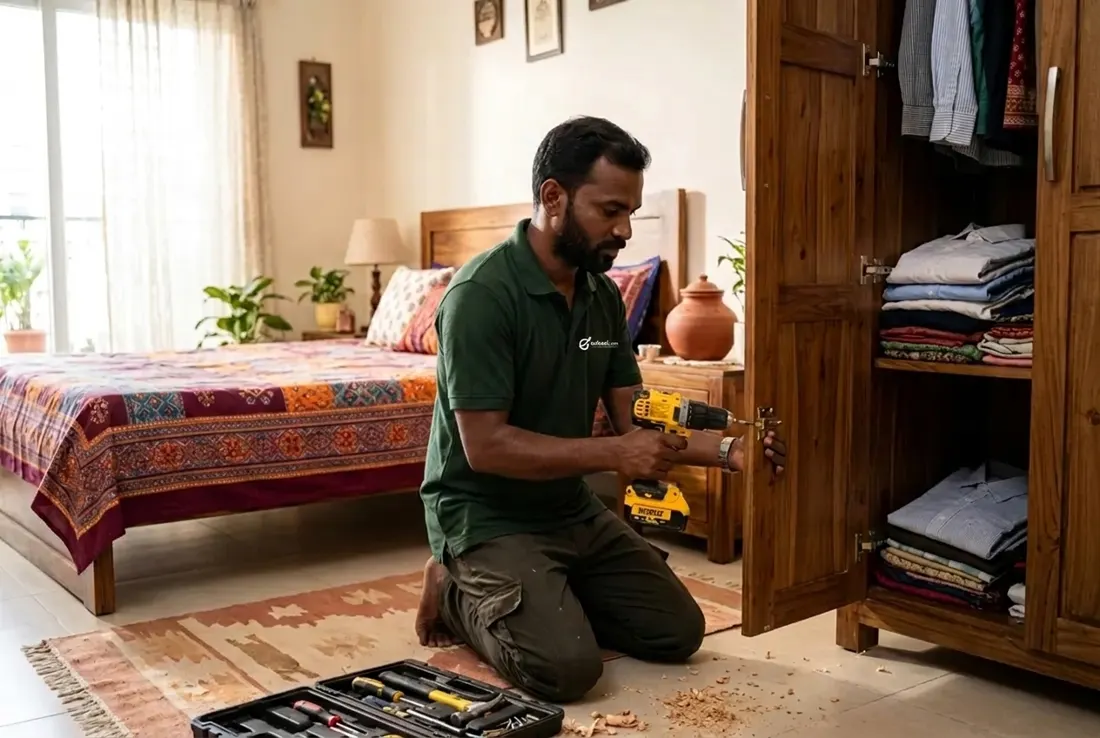Carpenter professional at work